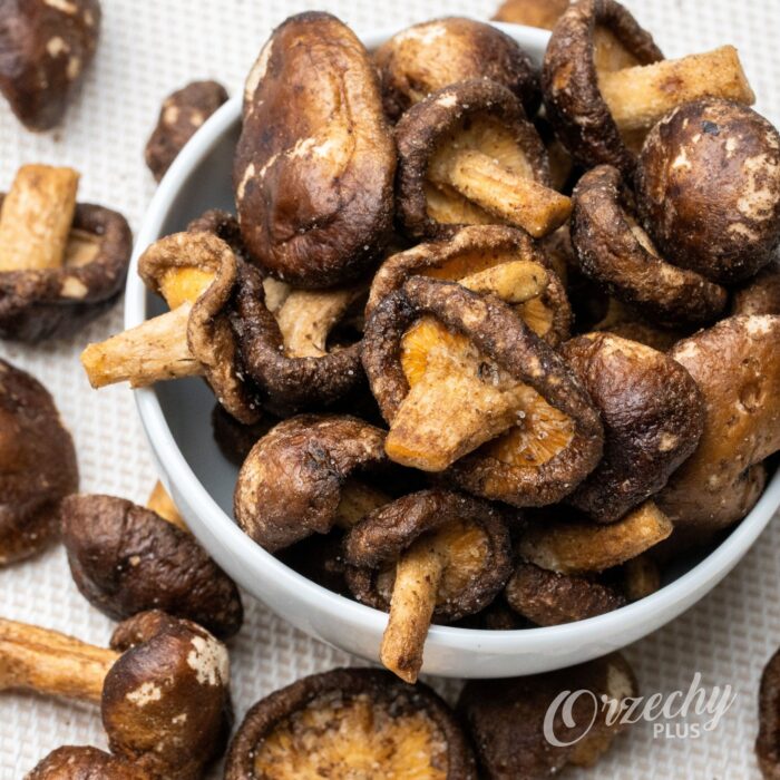 Chipsy z grzybów shiitake, smażone w próżni w niskiej temperaturze, 300 g
