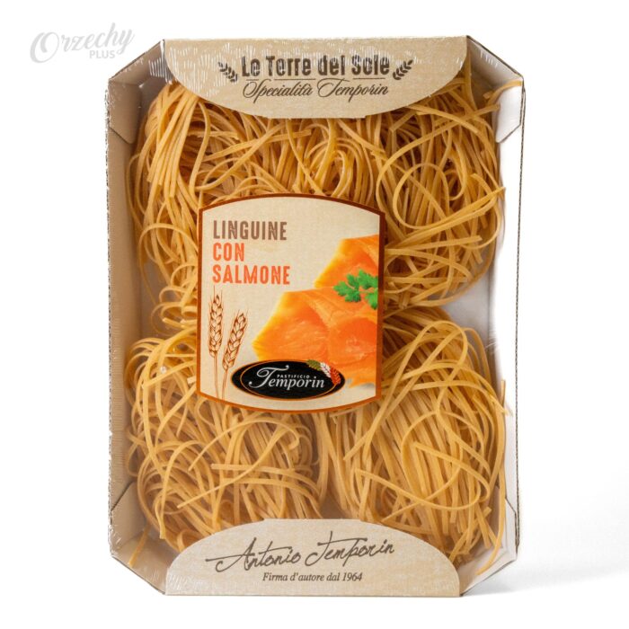 Linguine „PASTIFICIO TEMPORIN” z łososiem, 250 g