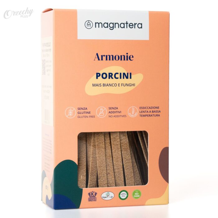 Makaron z białej kukurydzy „MAGNATERA” z borowikami, 250 g