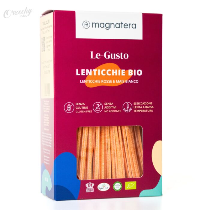 Makaron z czerwonej soczewicy i białej kukurydzy „MAGNATERA”, 250 g
