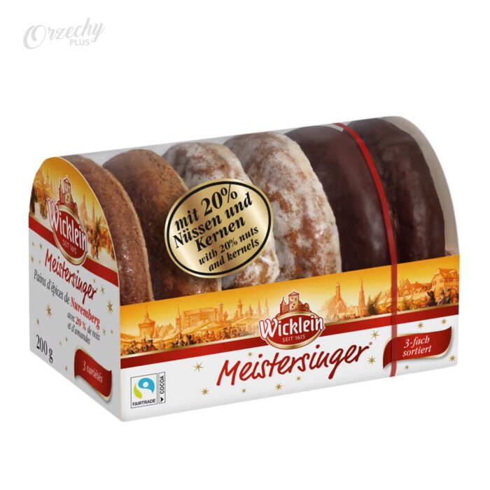 Pierniki „Wicklein” o trzech smakach w pudełku, 200 g
