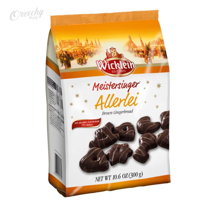 Świąteczne pierniki „Wicklein” w ciemnej czekoladzie, 300 g