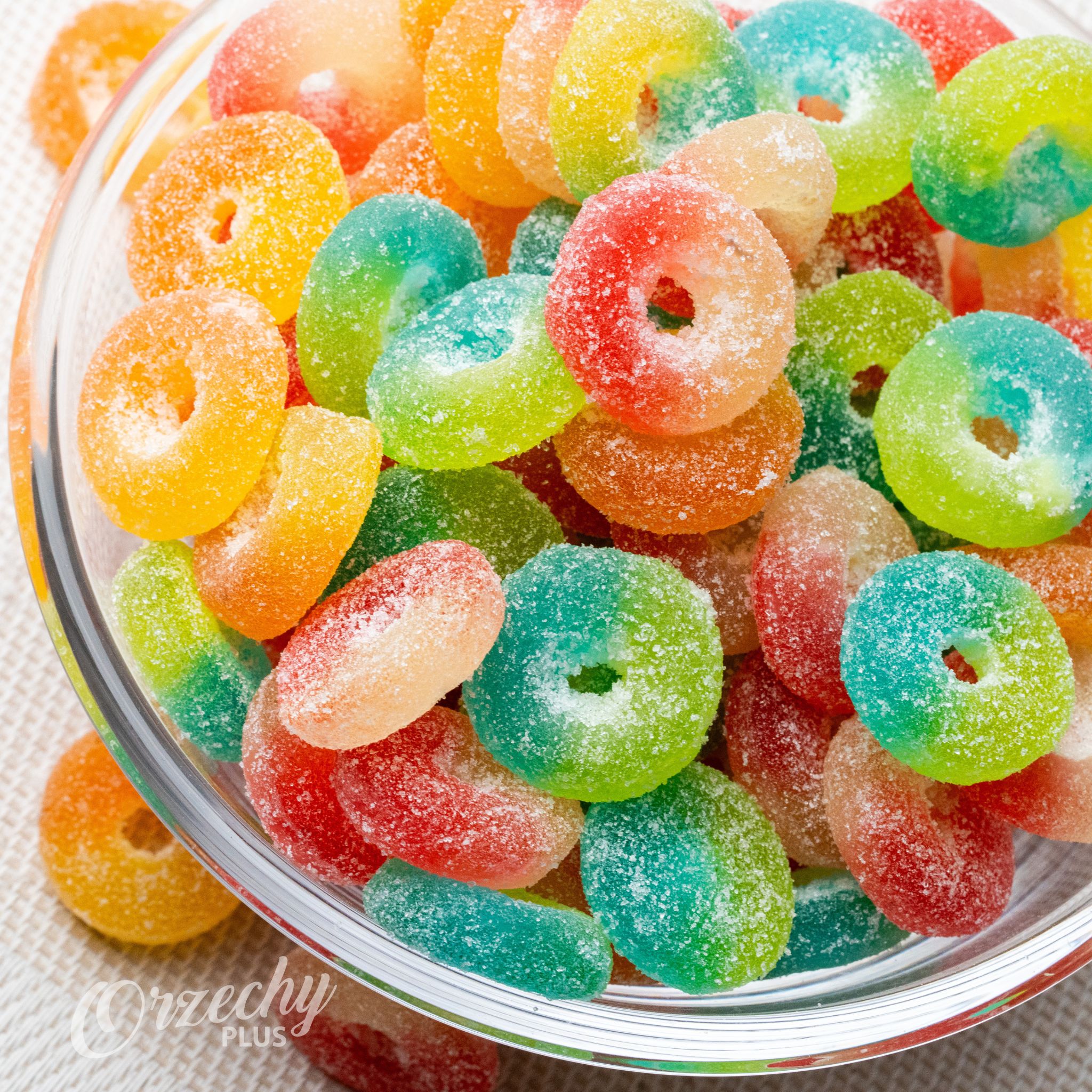 Żelki „Owoce w cukrze – kółeczka”, 1 kg